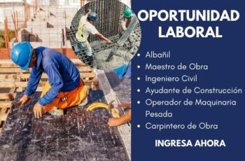 Empleo en Construcción – ¡Postula Ahora!